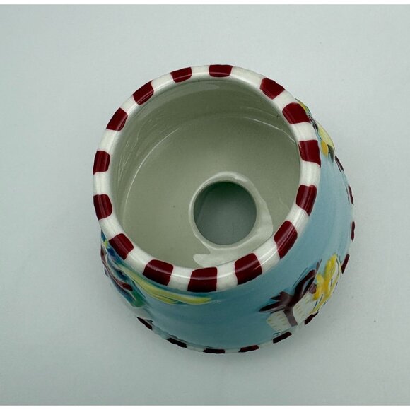 Christmas Candle Shade Jar Topper Winter Snowman Juggling Bear Holiday Tree - Picture 7 of 9